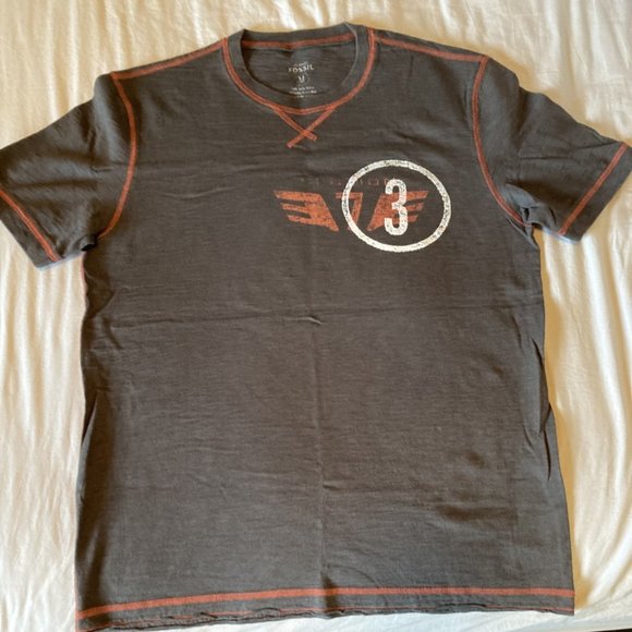 Men's Fossil Short Sleeve T-Shirt Medium - Picture 1 of 5